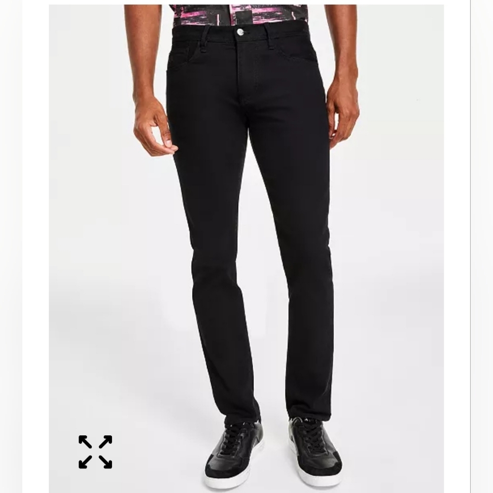 A|X Armani ExchangeMen's 5 Pocket Skinny Denim Jeans Distress